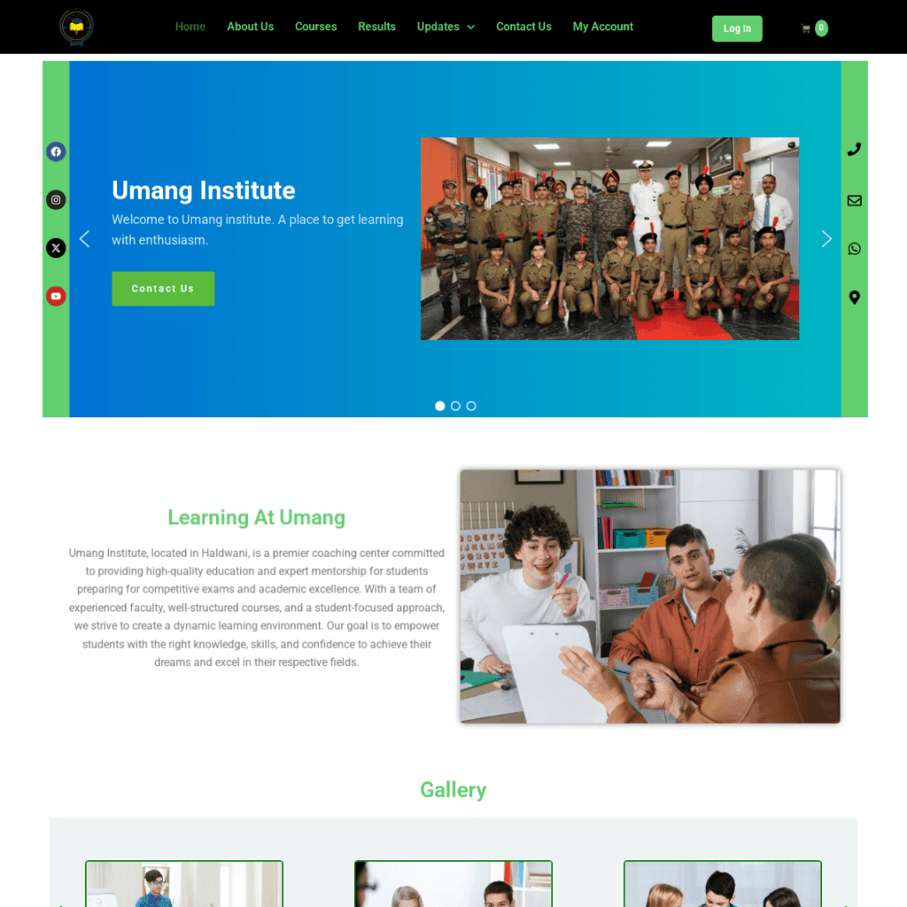 Coaching Website website preview